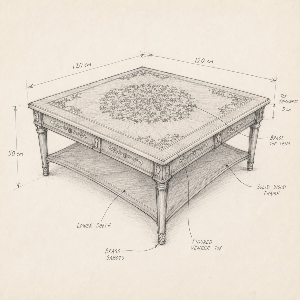 Perspective pencil drawing