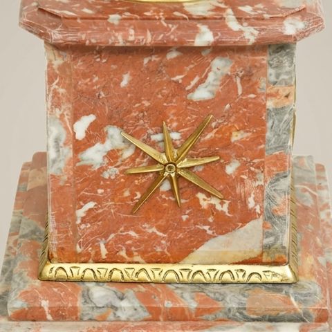 Rosso marble with gilt bronze specimen
