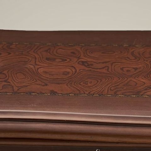 Walnut with carved marquetry specimen