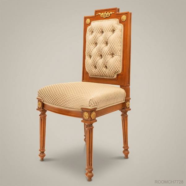 Brass & Wood Louis XVI Dining Chair — handcrafted by Brass & Wood